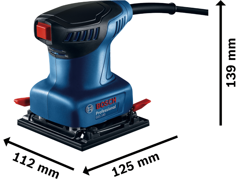 Vibracijski brusilnik Bosch GSS 140 A, 06012A8021